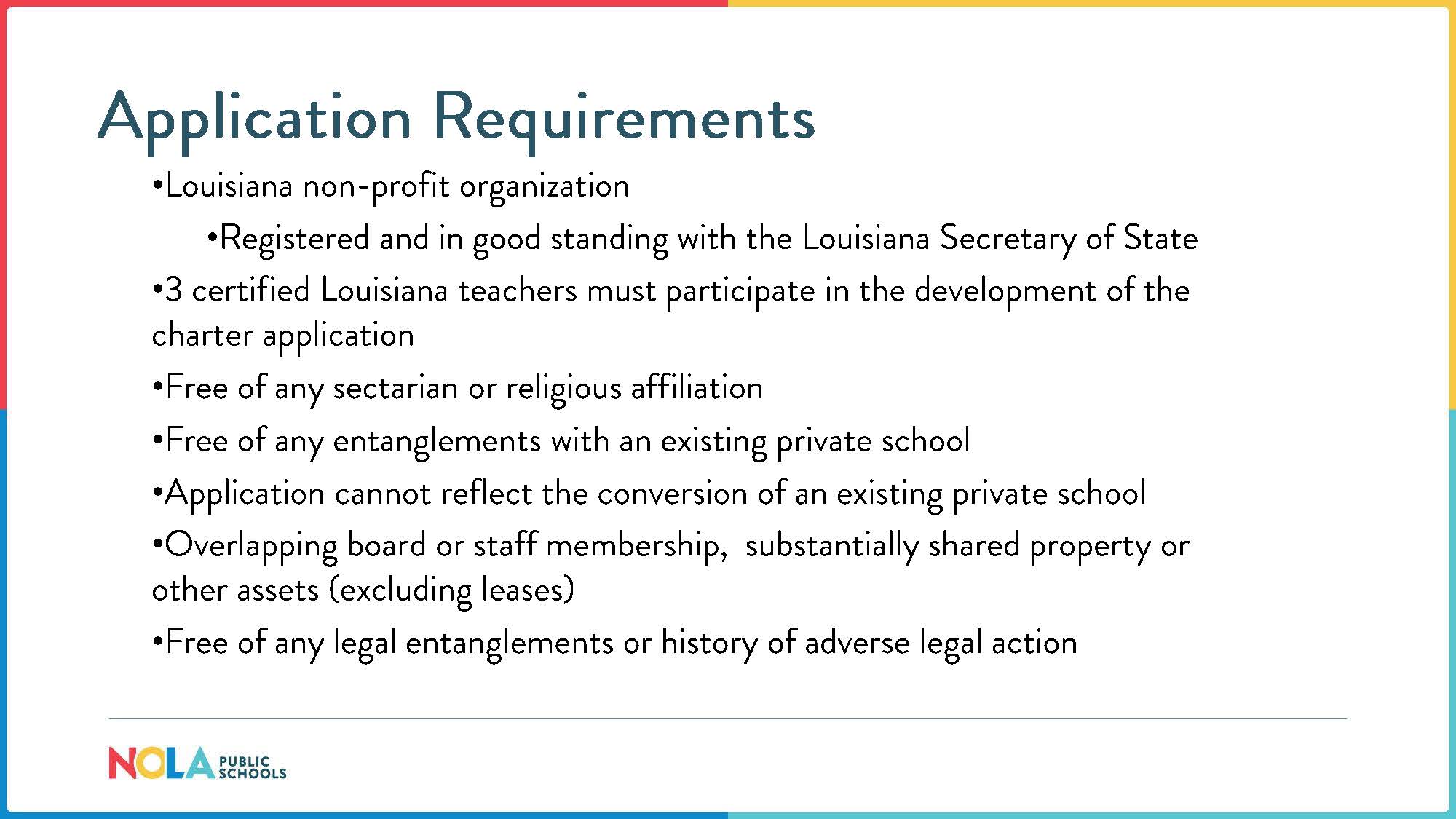 Application Requirements